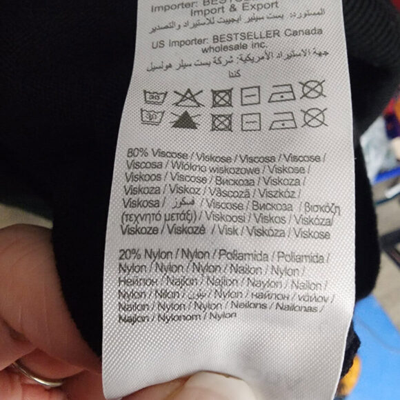 One Fashion By Vero Moda Black Ribbed Knit Cowl Neck Sweater Size M - Picture 7 of 8